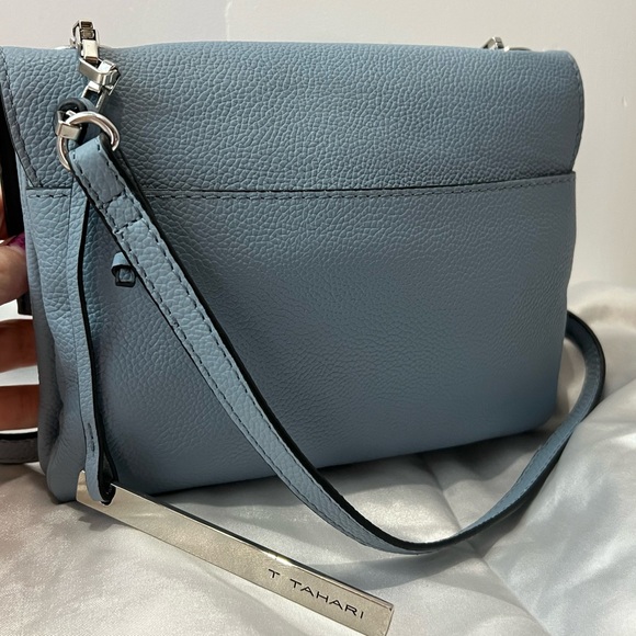 Tahari Farah Light Blue Crossbody Bag - Picture 6 of 6